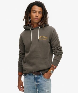 Tattoo Back Graphic Loose Hoodie