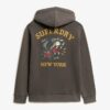 Tattoo Back Graphic Loose Hoodie