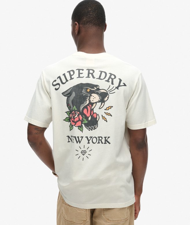 Tattoo Back Graphic Loose T-Shirt Tattoo Back Graphic Loose T-Shirt