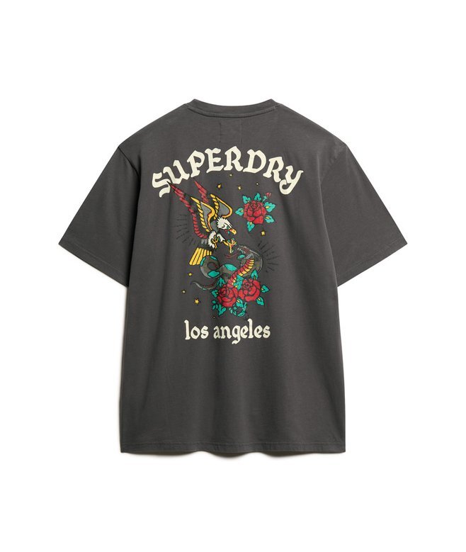 Tattoo Back Graphic Loose T-Shirt Tattoo Back Graphic Loose T-Shirt