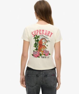 Tattoo Rhinestone Fitted T-Shirt