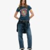 Tattoo Rhinestone Fitted T-Shirt Tattoo Rhinestone Fitted T-Shirt
