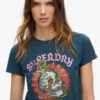 Tattoo Rhinestone Fitted T-Shirt Tattoo Rhinestone Fitted T-Shirt
