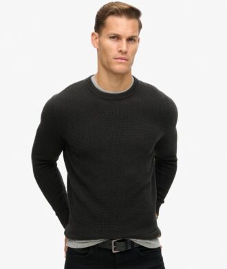 Textured Crew Knitted Jumper