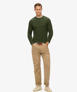 Textured Crew Knitted Jumper
