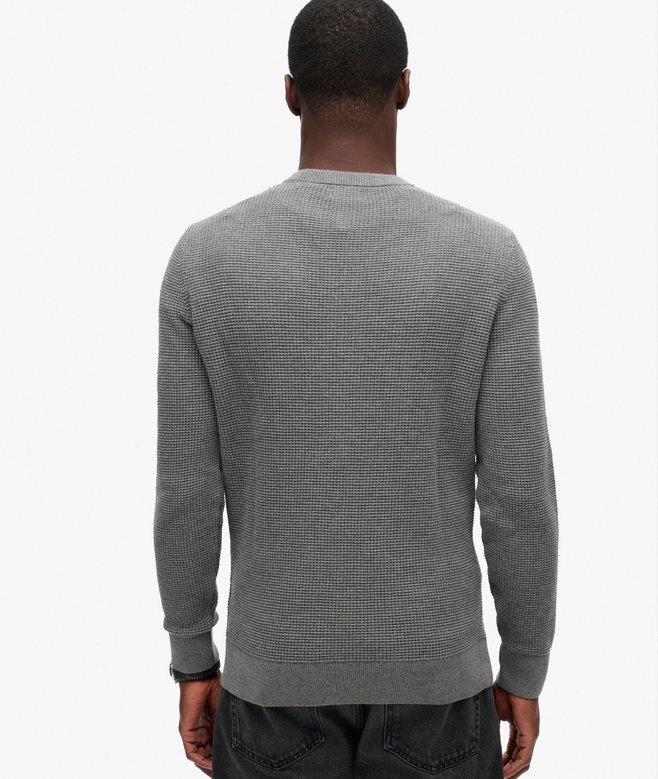 Textured Crew Knitted Jumper Textured Crew Knitted Jumper