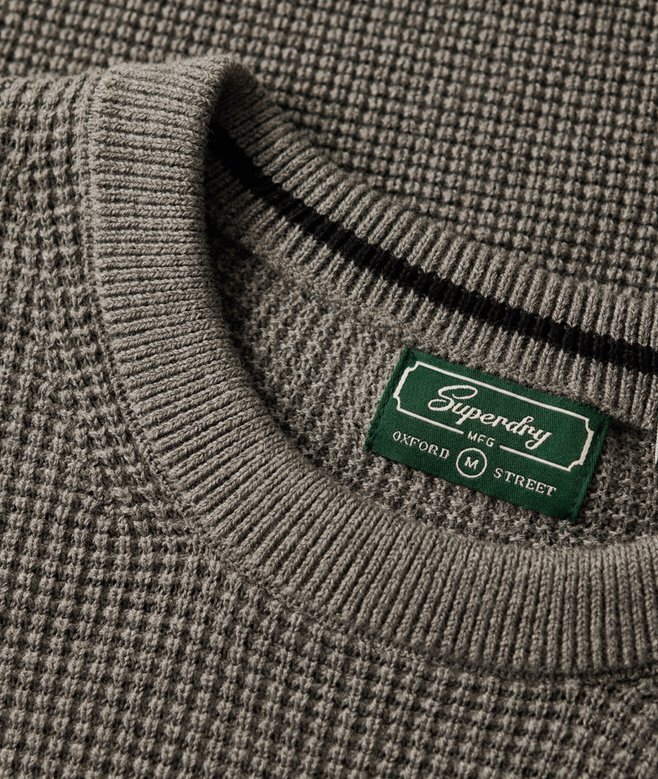 Textured Crew Knitted Jumper Textured Crew Knitted Jumper