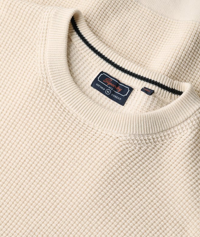 Textured Crew Knitted Jumper Textured Crew Knitted Jumper
