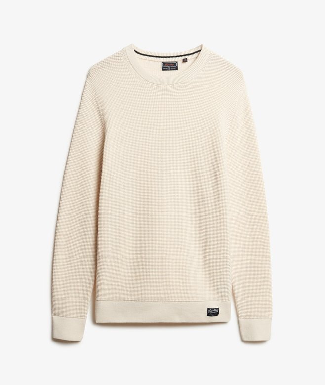 Textured Crew Knitted Jumper Textured Crew Knitted Jumper
