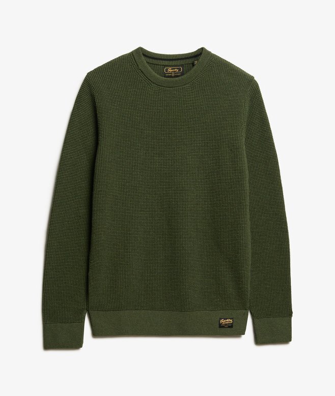 Textured Crew Knitted Jumper Textured Crew Knitted Jumper