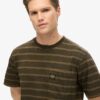 Textured Stripe Pocket T-Shirt