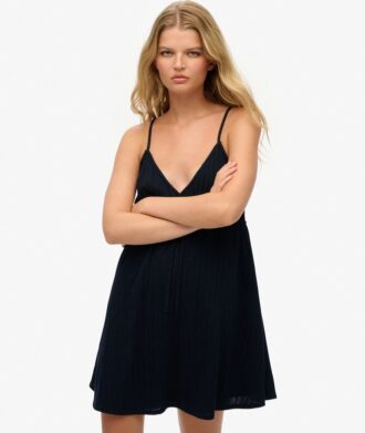 Textured Woven Cami Mini Dress