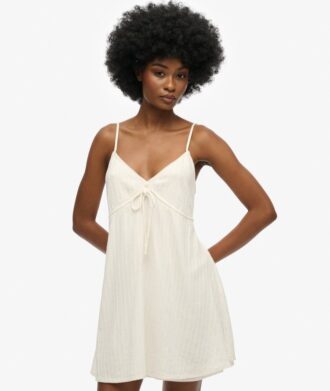 Textured Woven Cami Mini Dress