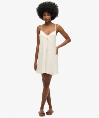 Textured Woven Cami Mini Dress