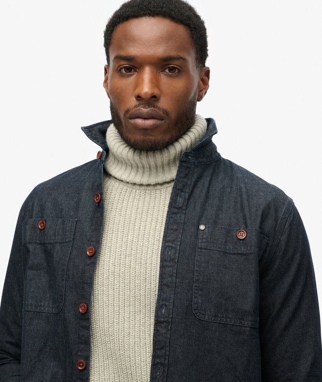 The Merchant Store – Denim Overshirt The Merchant Store – Denim Overshirt