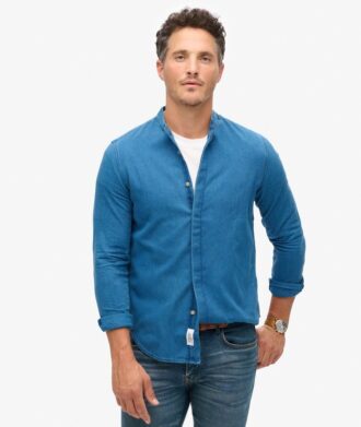 The Merchant Store – Henley Indigo Shirt