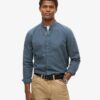 The Merchant Store – Indigo Henley Shirt