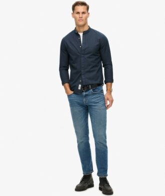 The Merchant Store – Indigo Henley Shirt