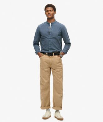 The Merchant Store – Indigo Henley Shirt