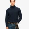 The Merchant Store – Textured Roll Neck Jumper