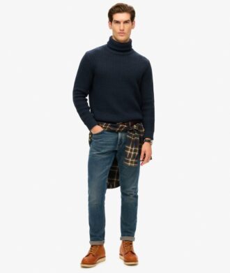 The Merchant Store – Textured Roll Neck Jumper