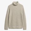 The Merchant Store – Textured Roll Neck Jumper