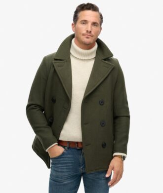 The Merchant Store – Wool Blend Pea Coat