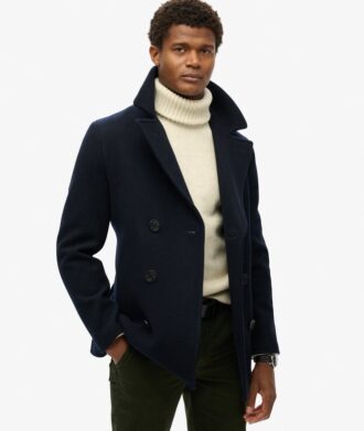 The Merchant Store – Wool Blend Pea Coat