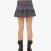 Tiered Jersey Mini Skirt