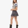 Tiered Jersey Mini Skirt