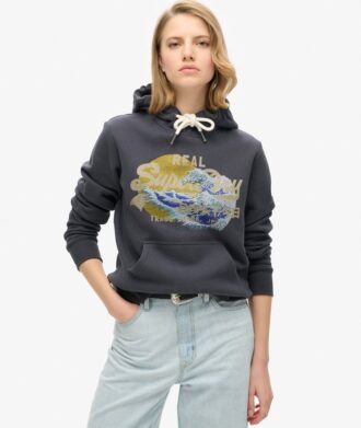 Tokyo Vintage Logo Graphic Hoodie