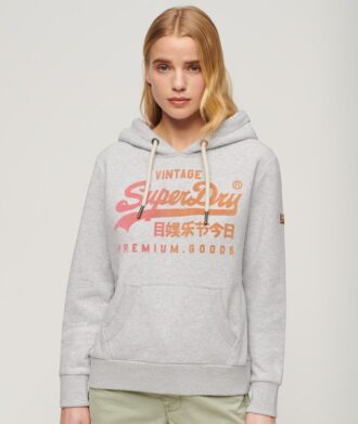 Tonal Vintage Logo Graphic Hoodie