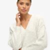 V Neck Knit Jumper Dress