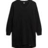 V Neck Knit Jumper Dress