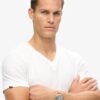 V-Neck Slub Short Sleeve T-Shirt
