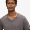 V-Neck Slub Short Sleeve T-Shirt