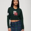 Varsity Cropped Crew Jumper Varsity Cropped Crew Jumper