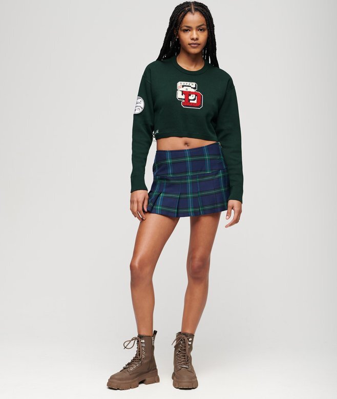 Varsity Cropped Crew Jumper Varsity Cropped Crew Jumper