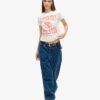 Varsity Flocked Fitted T-Shirt