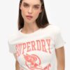 Varsity Flocked Fitted T-Shirt