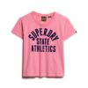 Varsity Flocked Fitted T-Shirt
