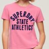 Varsity Flocked Fitted T-Shirt