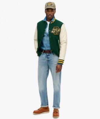 Varsity Wool Bomber Jacket