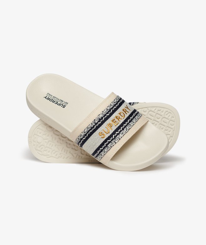 Vegan Webbing Pool Sliders Vegan Webbing Pool Sliders