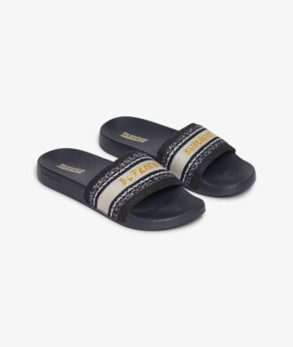 Vegan Webbing Pool Sliders