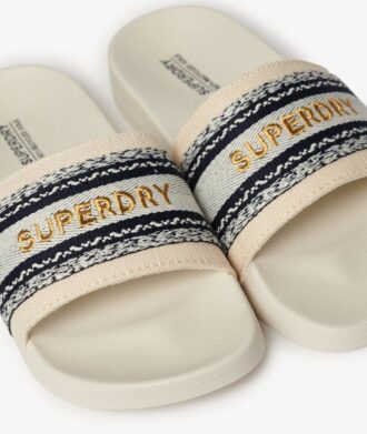 Vegan Webbing Pool Sliders