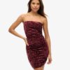 Velvet Bandeau Mini Dress