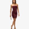 Velvet Bandeau Mini Dress