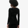 Velvet Long Sleeve Mini Dress