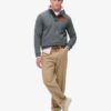 Vintage Athletic Half Button Sweatshirt